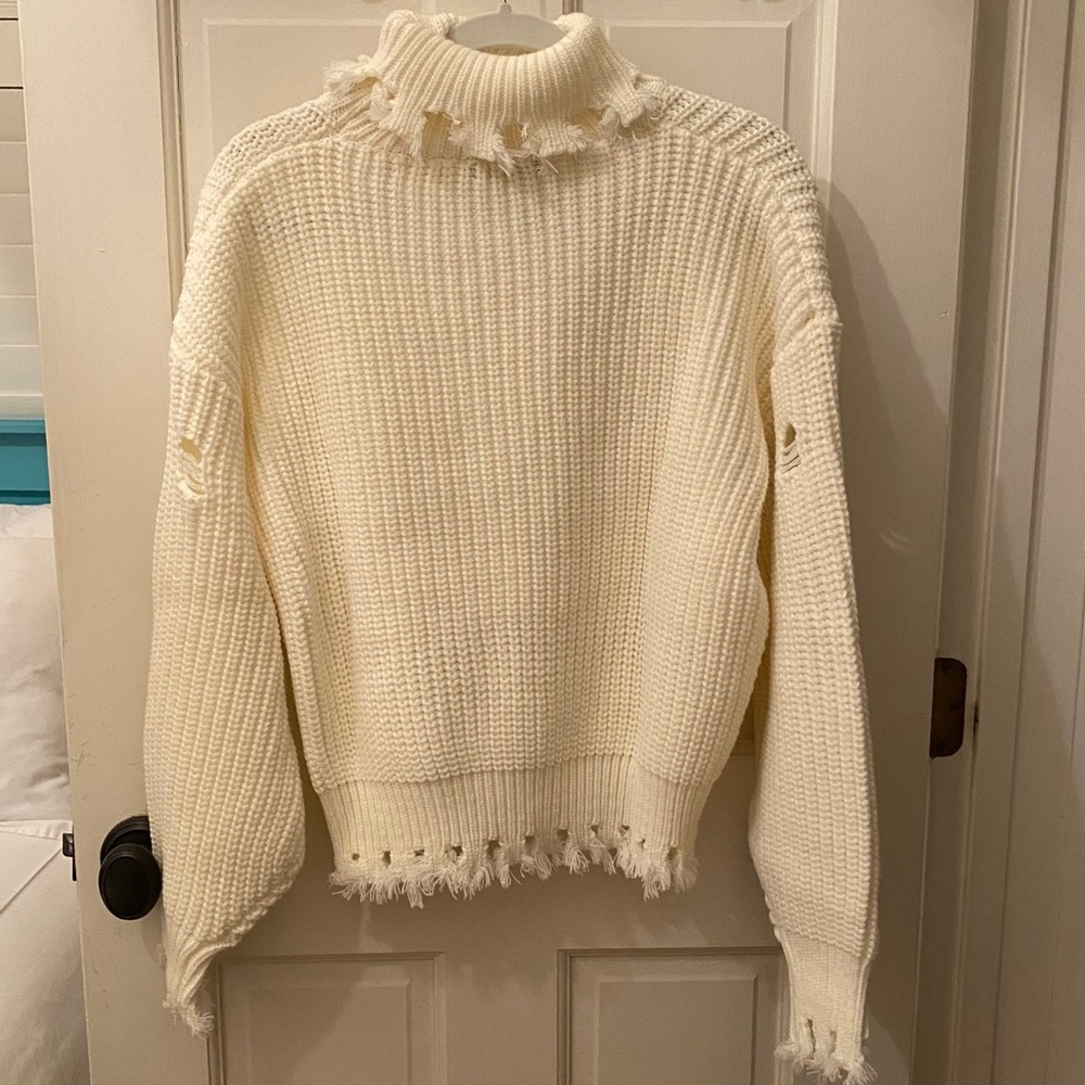 Carmar White Turtleneck Sweater